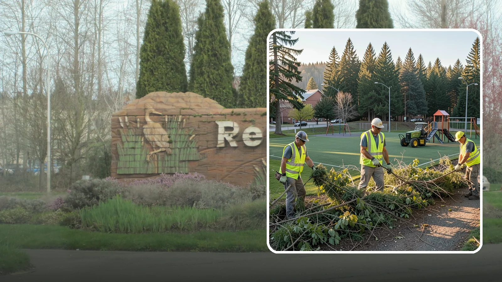Trail Vegetation Clearing in Renton, King County, WA - Clearing of encroaching brush and overgrowth to restore trail width, sightlines, and safe passage.