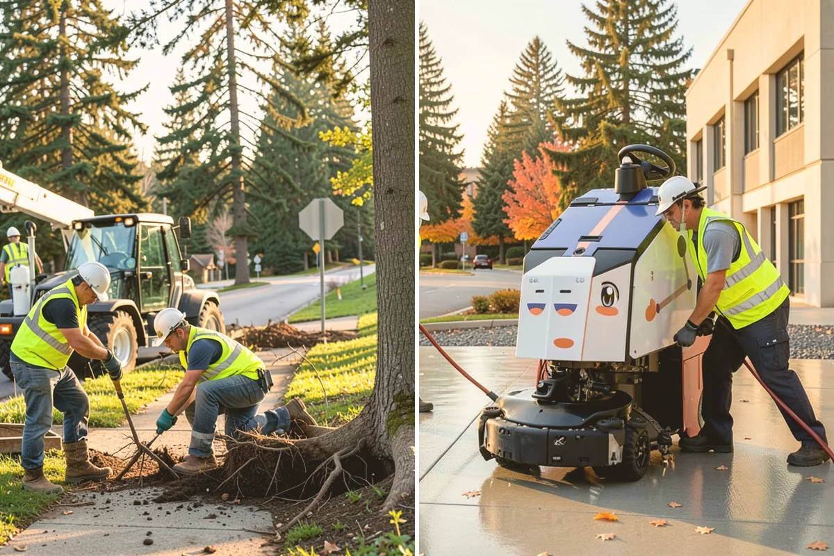 Trail Vegetation Clearing in Sammamish, King County, WA - Survey encroachment and clearance deficits along the trail