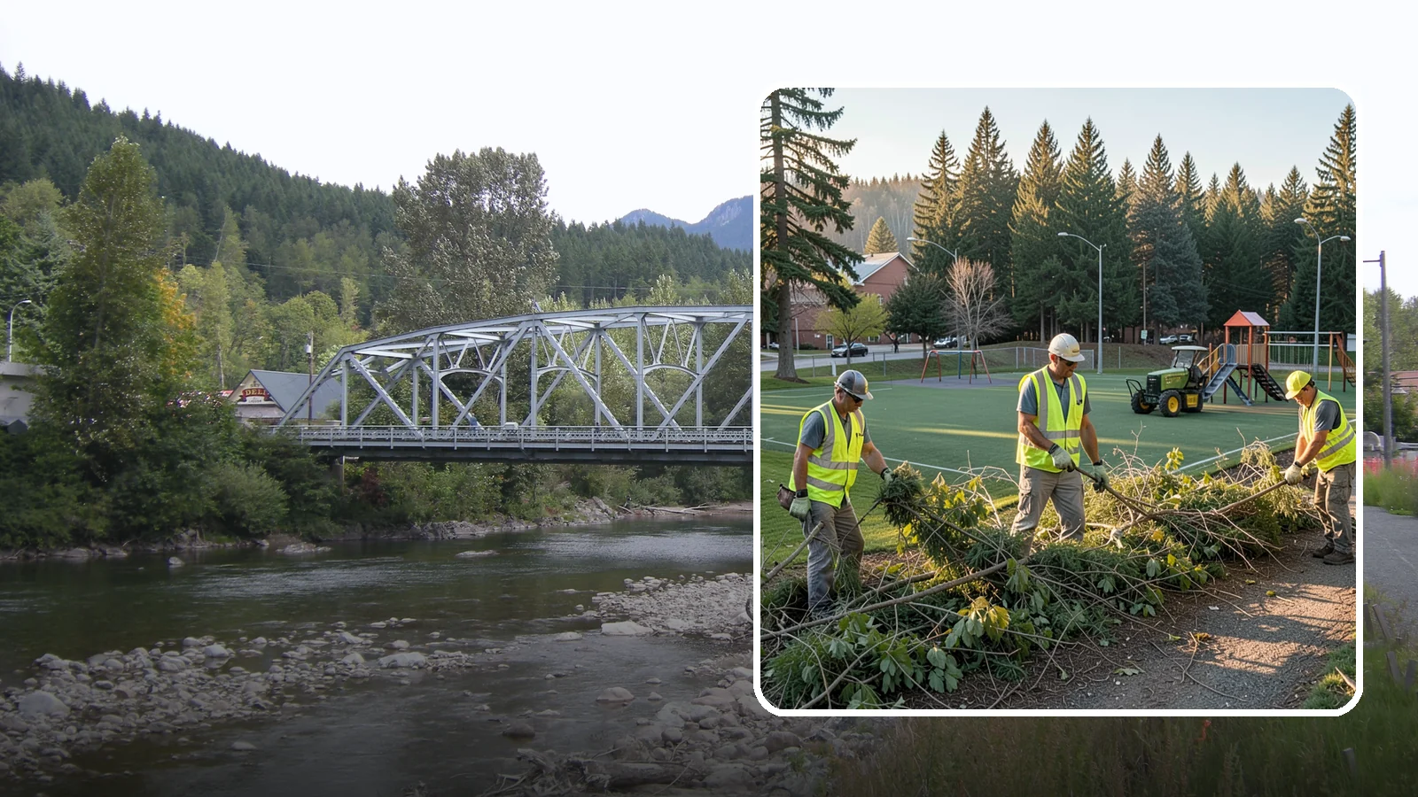 Trail Vegetation Clearing in Skykomish, King County, WA - Clearing of encroaching brush and overgrowth to restore trail width, sightlines, and safe passage.
