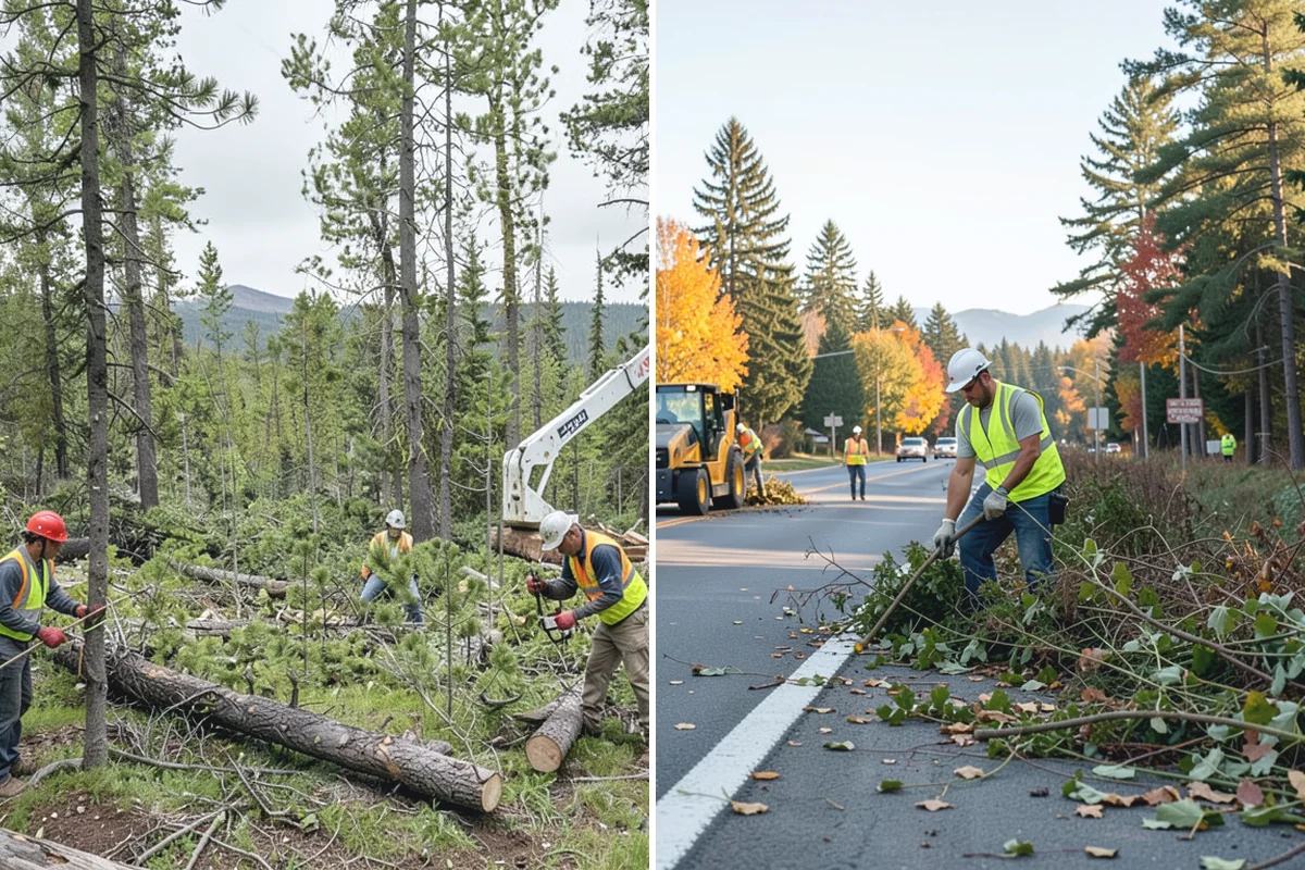 Trail Vegetation Clearing in Sumner, Pierce County, WA - Survey encroachment and clearance deficits along the trail