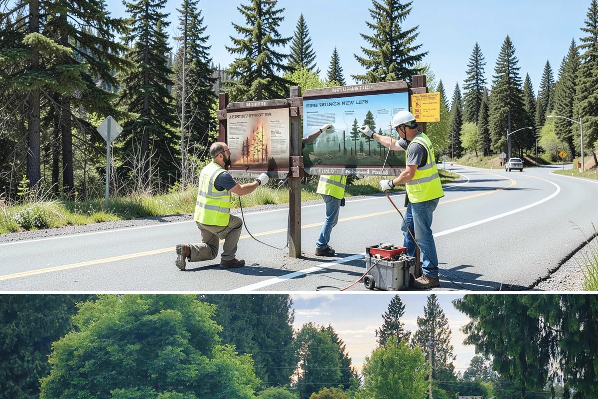 Trailhead Maintenance in Bonney Lake, Pierce County, WA - Trailhead upkeep runs year-round, with increased attention during the busy spring-through-fall recreation season.