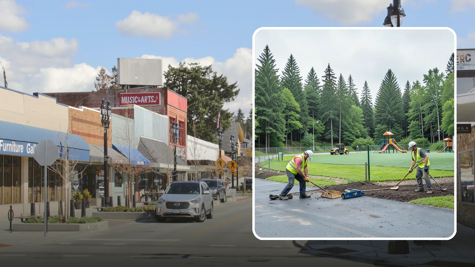 Trailhead Maintenance in Bothell, King County, WA - Upkeep of trailhead facilities including parking, signage, kiosks, and access improvements.