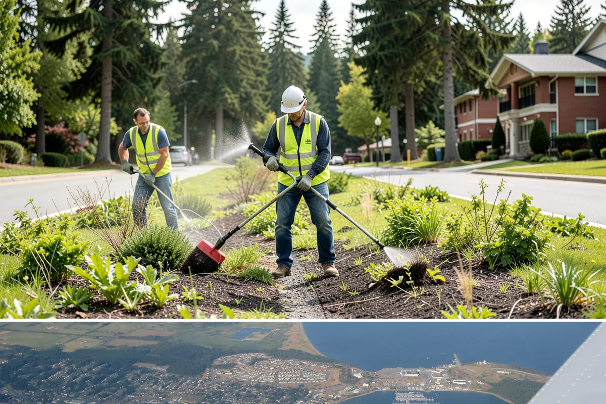 Trailhead Maintenance in Oak Harbor, Island County, WA - Trailhead upkeep runs year-round, with increased attention during the busy spring-through-fall recreation season.