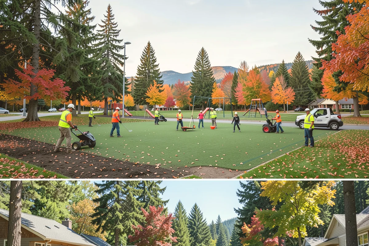Trailhead Maintenance in Orting, Pierce County, WA - Trailhead upkeep runs year-round, with increased attention during the busy spring-through-fall recreation season.
