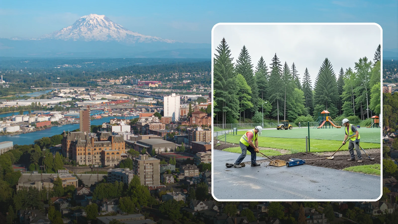 Trailhead Maintenance in Tacoma, Pierce County, WA - Upkeep of trailhead facilities including parking, signage, kiosks, and access improvements.