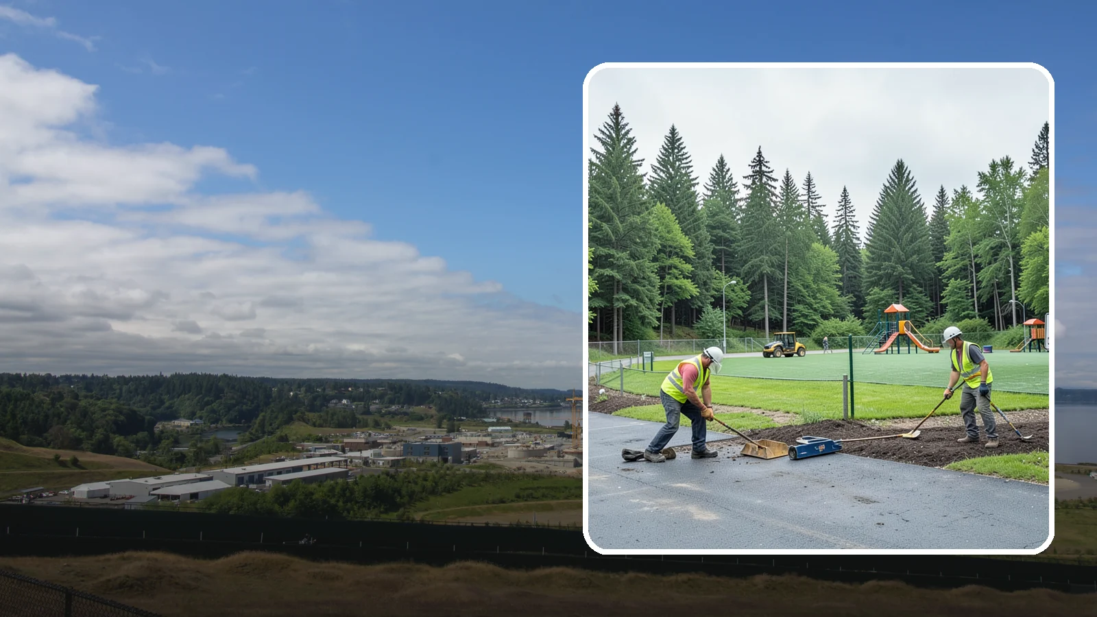 Trailhead Maintenance in University Place, Pierce County, WA - Upkeep of trailhead facilities including parking, signage, kiosks, and access improvements.
