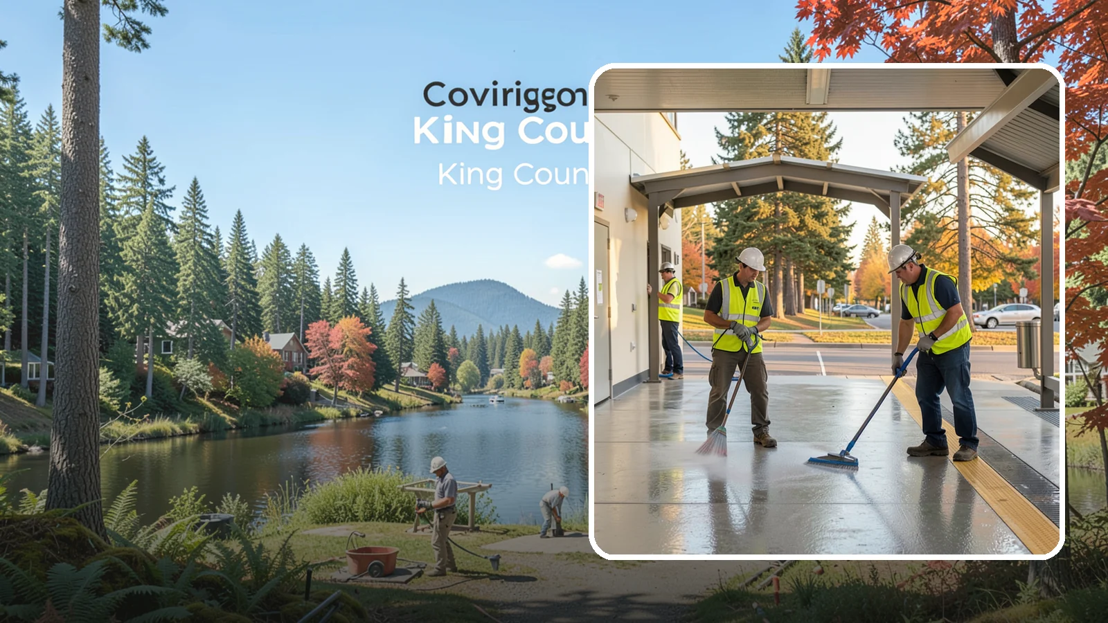 Transit Facility Cleaning in Covington, King County, WA - We pressure wash transit centers, shelters, and platforms to maintain clean, safe public transportation spaces in Western...