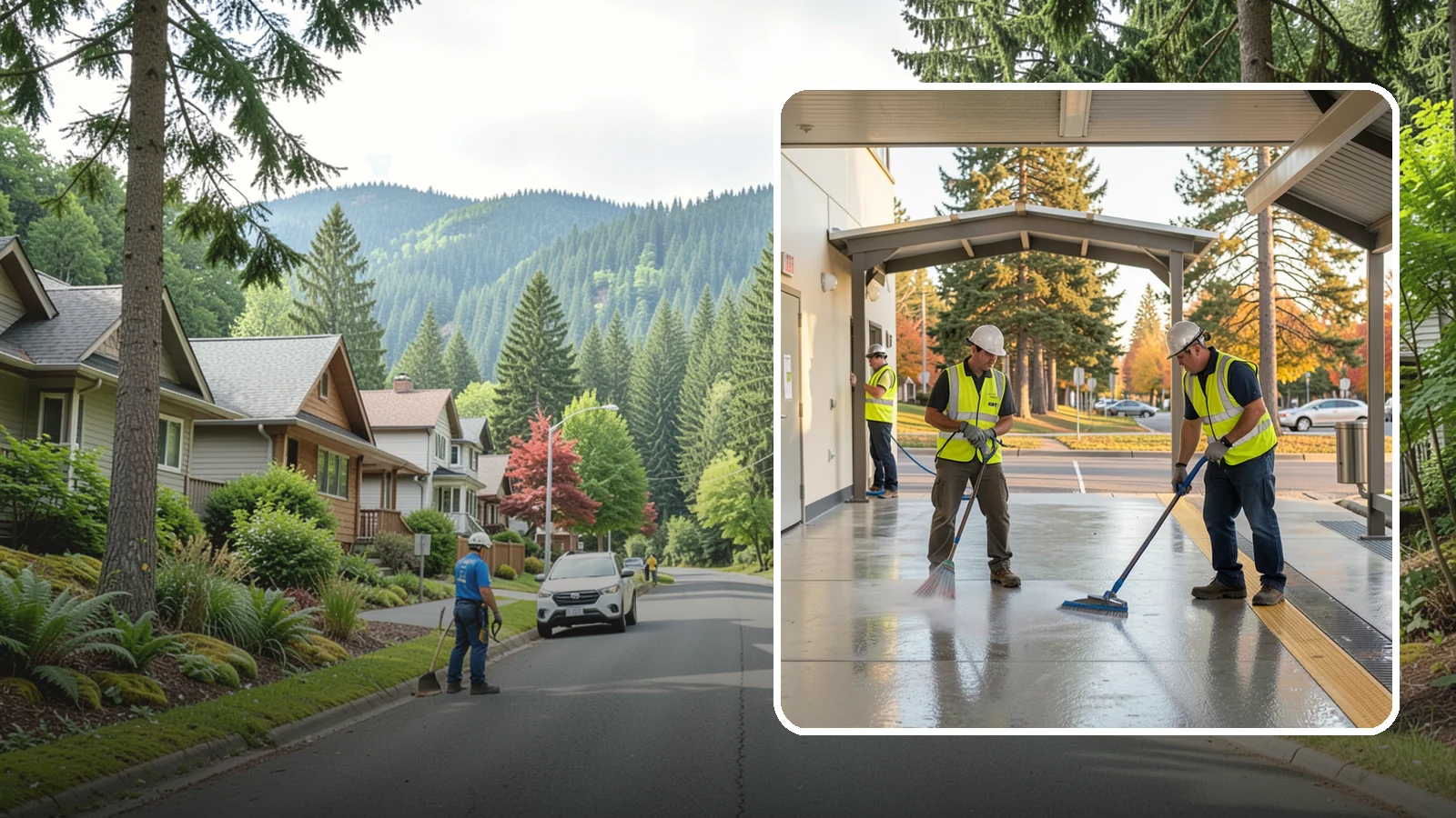 Transit Facility Cleaning in Darrington, Snohomish County, WA - We pressure wash transit centers, shelters, and platforms to maintain clean, safe public transportation spaces in Western...