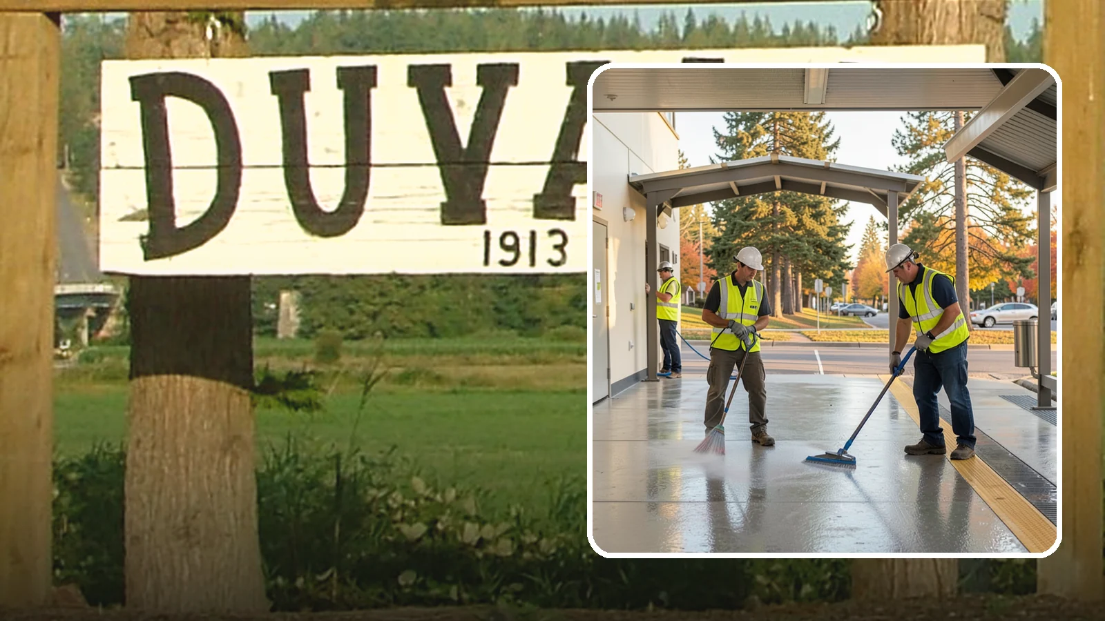 Transit Facility Cleaning in Duvall, King County, WA - We pressure wash transit centers, shelters, and platforms to maintain clean, safe public transportation spaces in Western...
