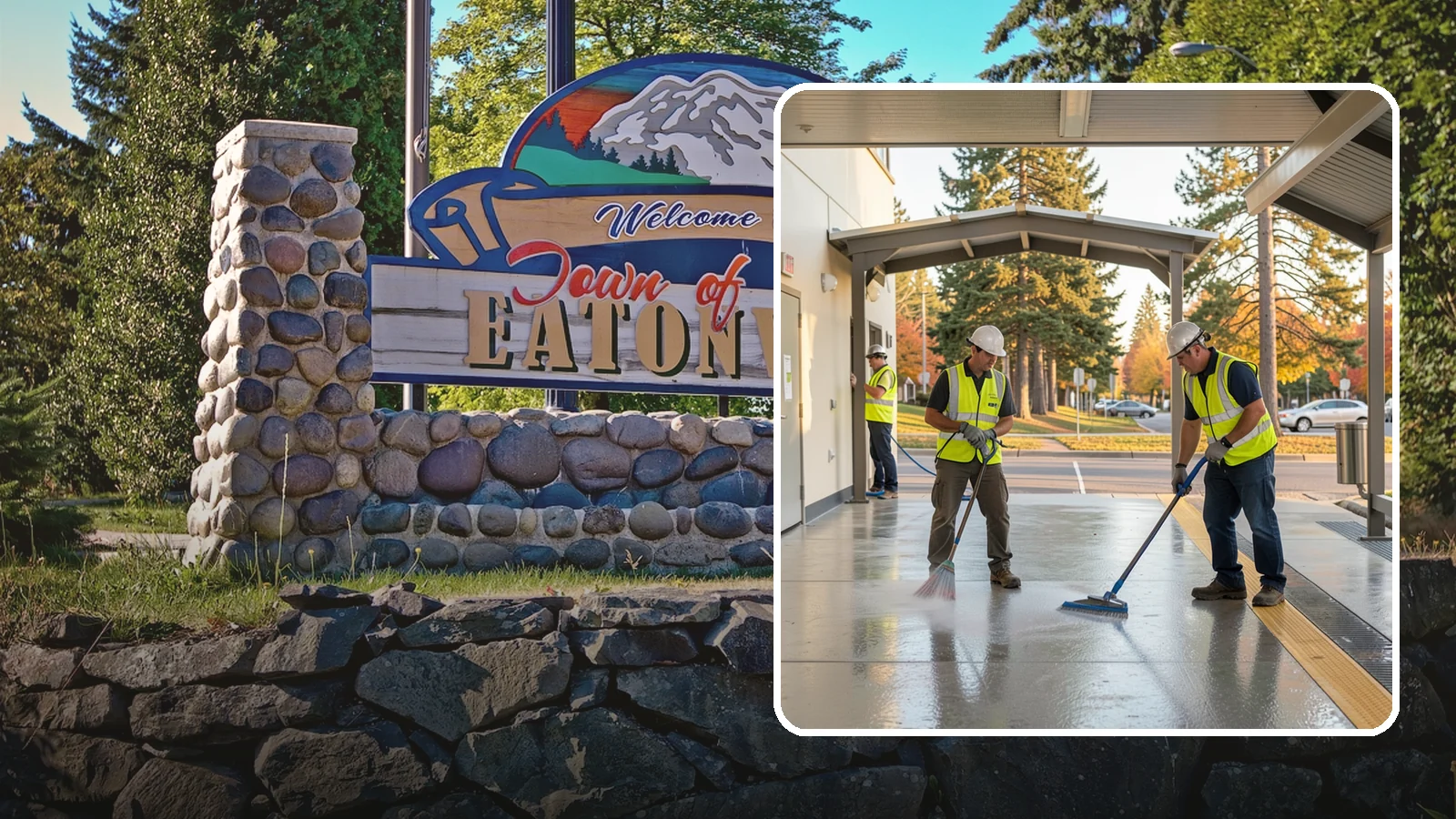 Transit Facility Cleaning in Eatonville, Pierce County, WA - We pressure wash transit centers, shelters, and platforms to maintain clean, safe public transportation spaces in Western...
