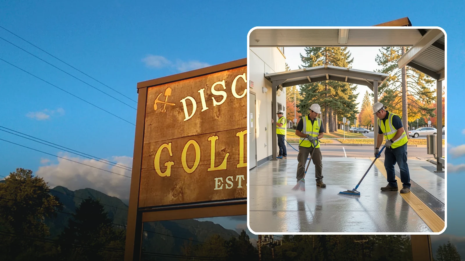 Transit Facility Cleaning in Gold Bar, Snohomish County, WA - We pressure wash transit centers, shelters, and platforms to maintain clean, safe public transportation spaces in Western...
