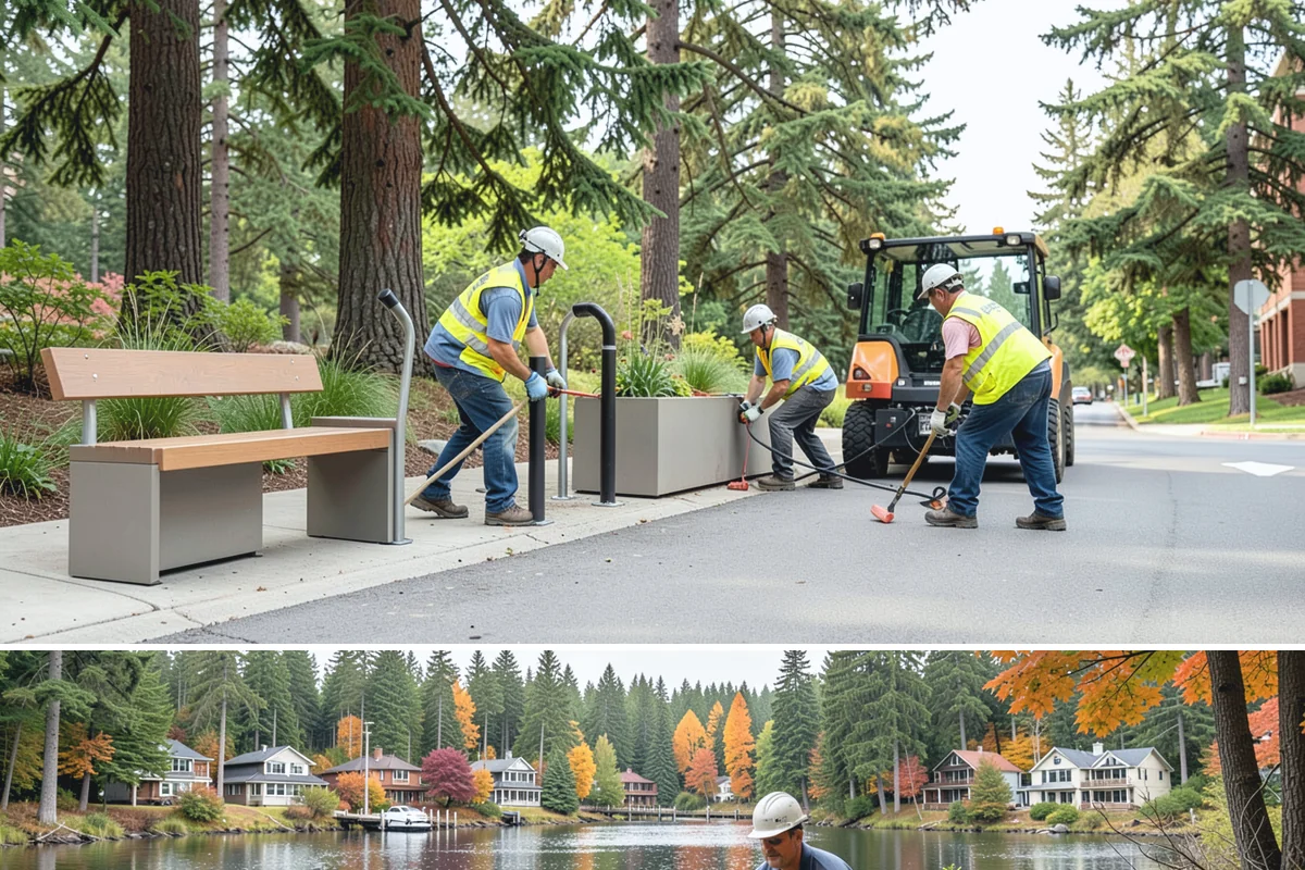 Transit Facility Cleaning in La Conner, Skagit County, WA - Cleaning runs year-round given constant transit use, with frequency scaled up in high-ridership seasons and around major events.