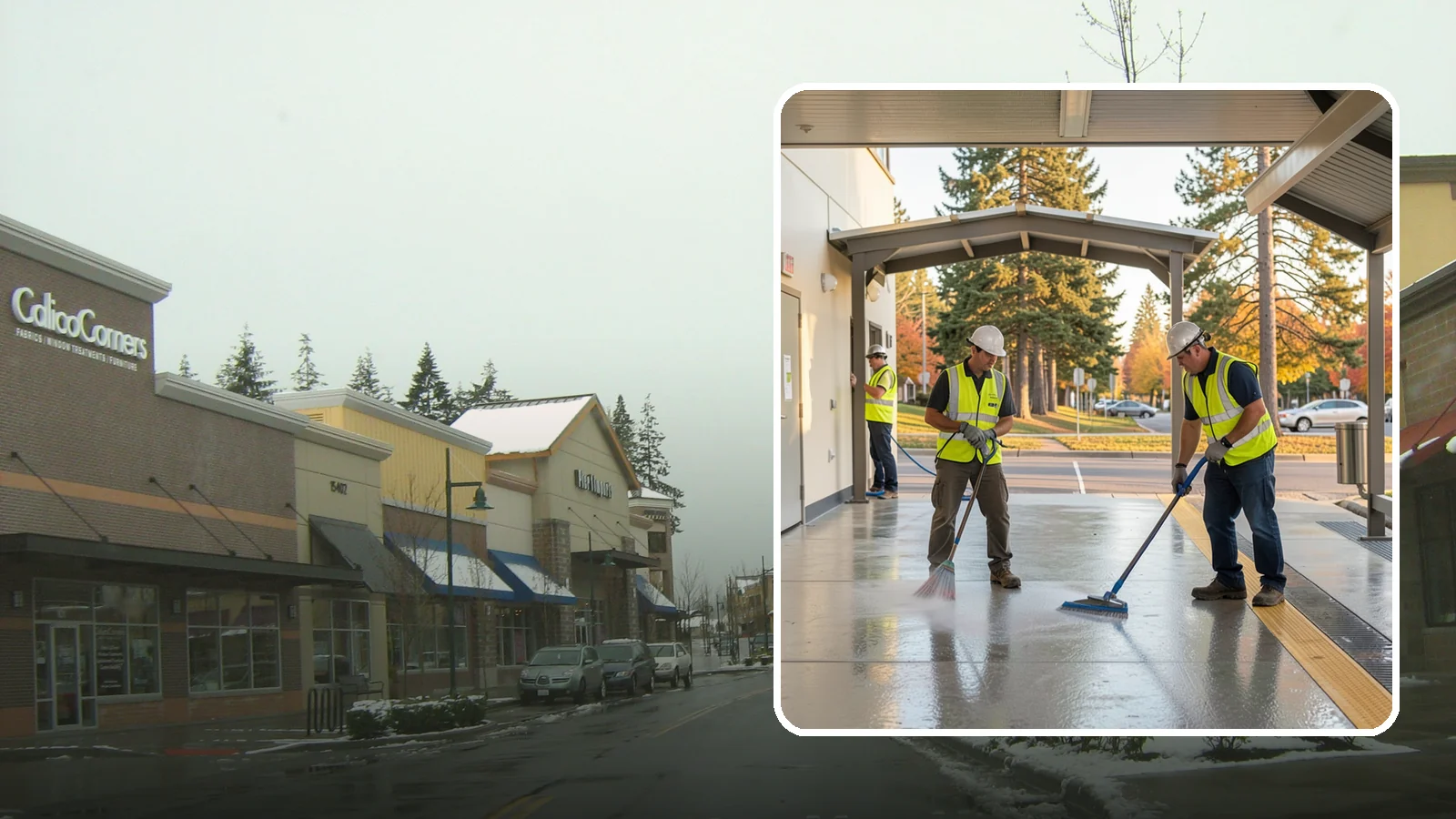 Transit Facility Cleaning in Mill Creek, Snohomish County, WA - We pressure wash transit centers, shelters, and platforms to maintain clean, safe public transportation spaces in Western...