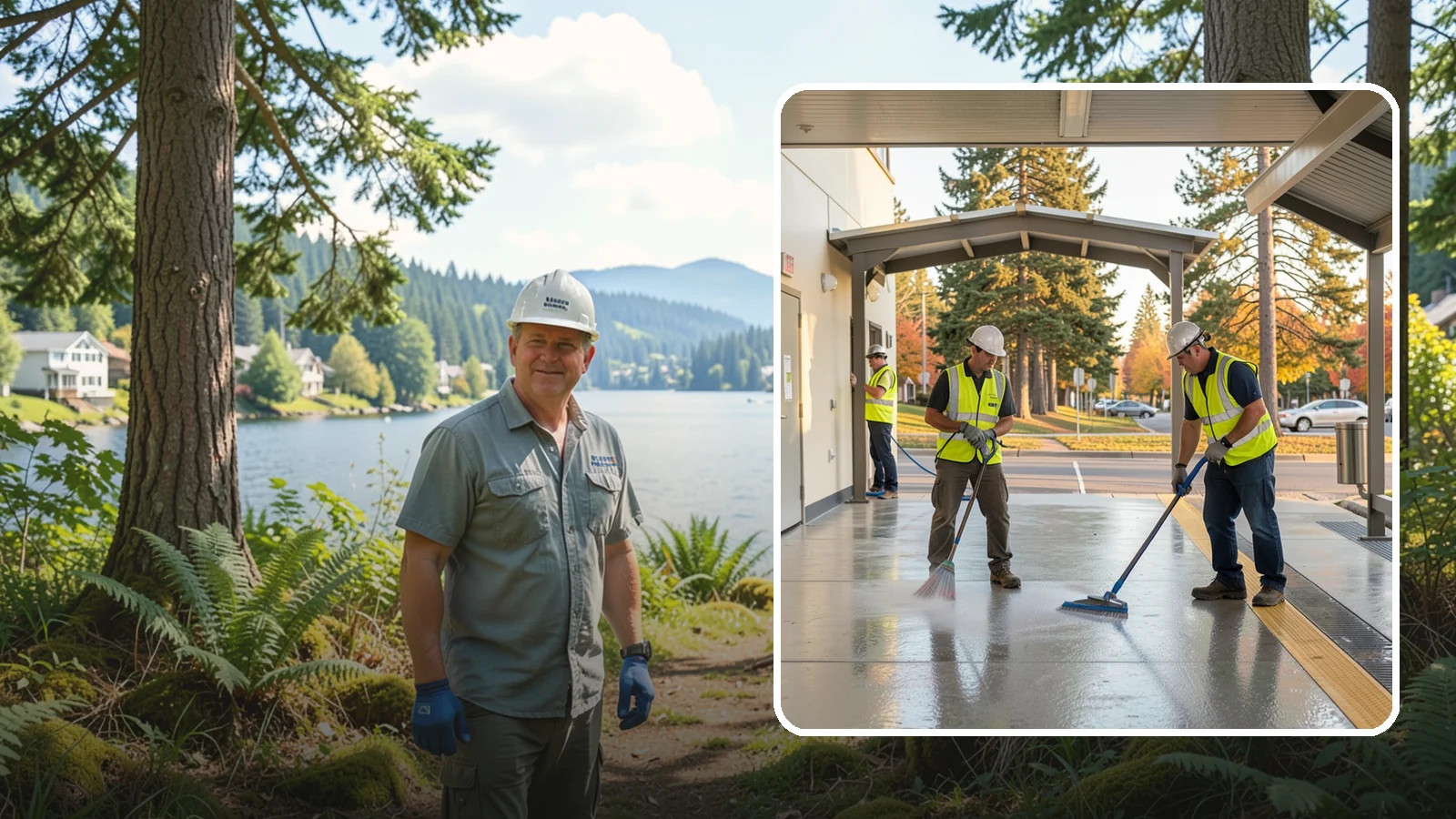 Transit Facility Cleaning in Milton, King County, WA - We pressure wash transit centers, shelters, and platforms to maintain clean, safe public transportation spaces in Western...
