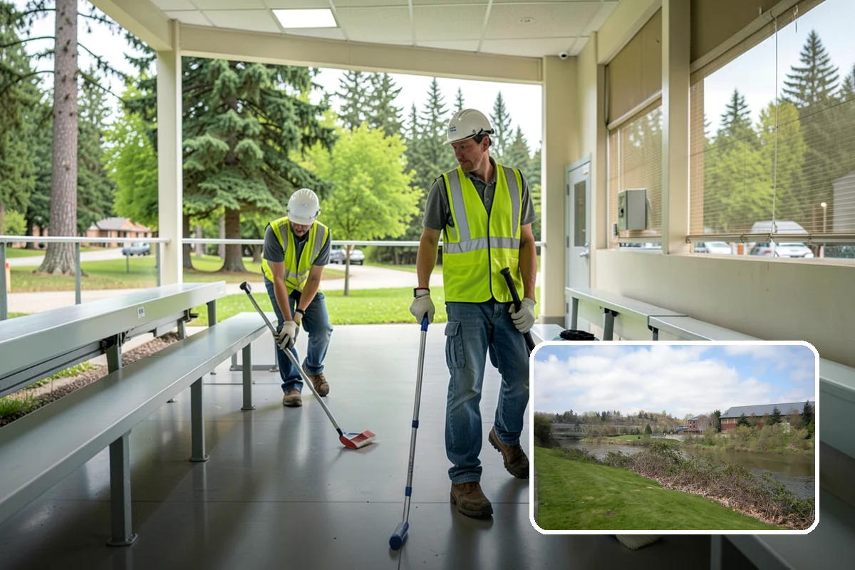 Transit Facility Cleaning in Tukwila, King County, WA - Regular washing controls grime and biohazards on high-use surfaces