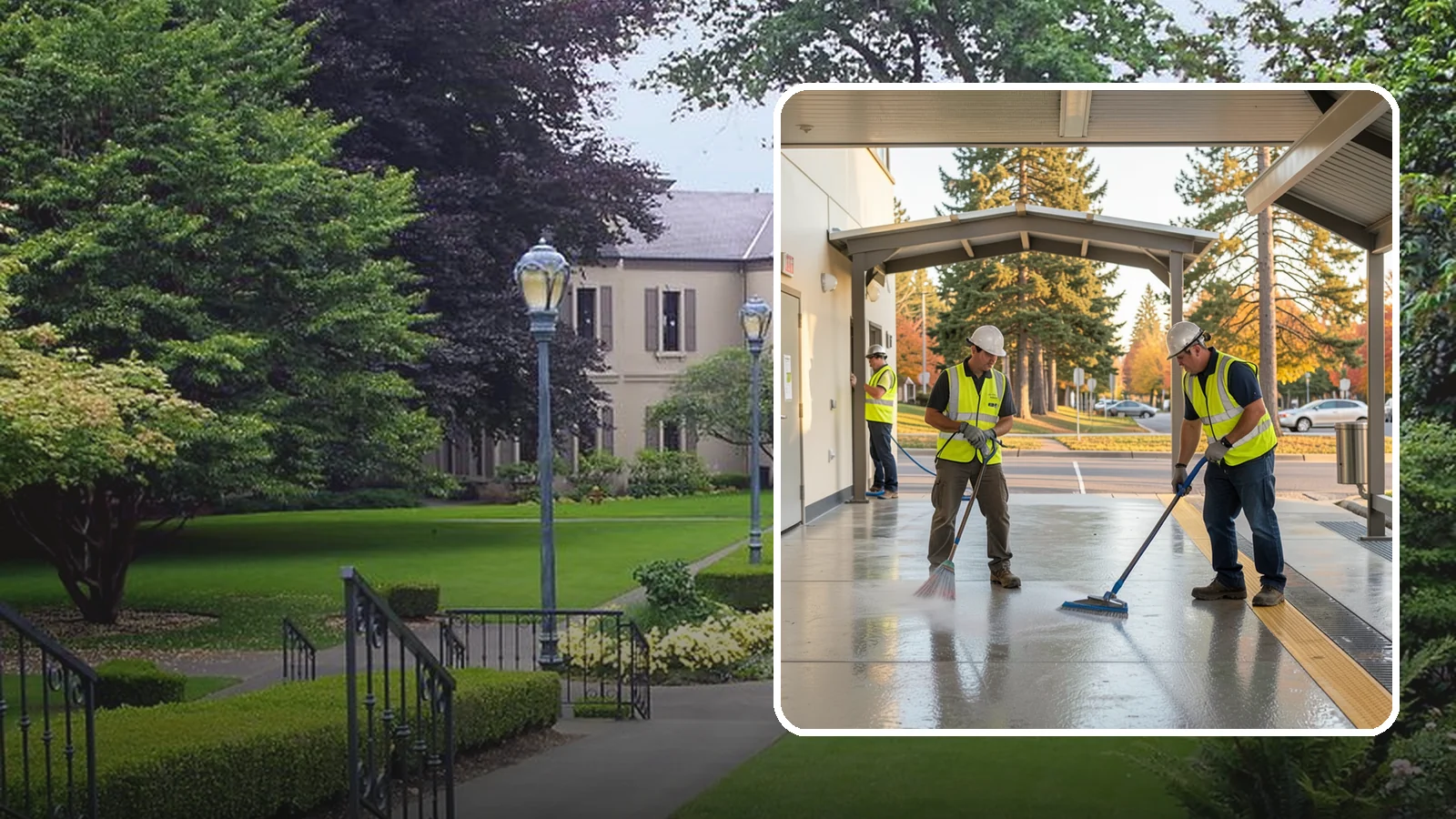 Transit Facility Cleaning in Woodinville, King County, WA - We pressure wash transit centers, shelters, and platforms to maintain clean, safe public transportation spaces in Western...