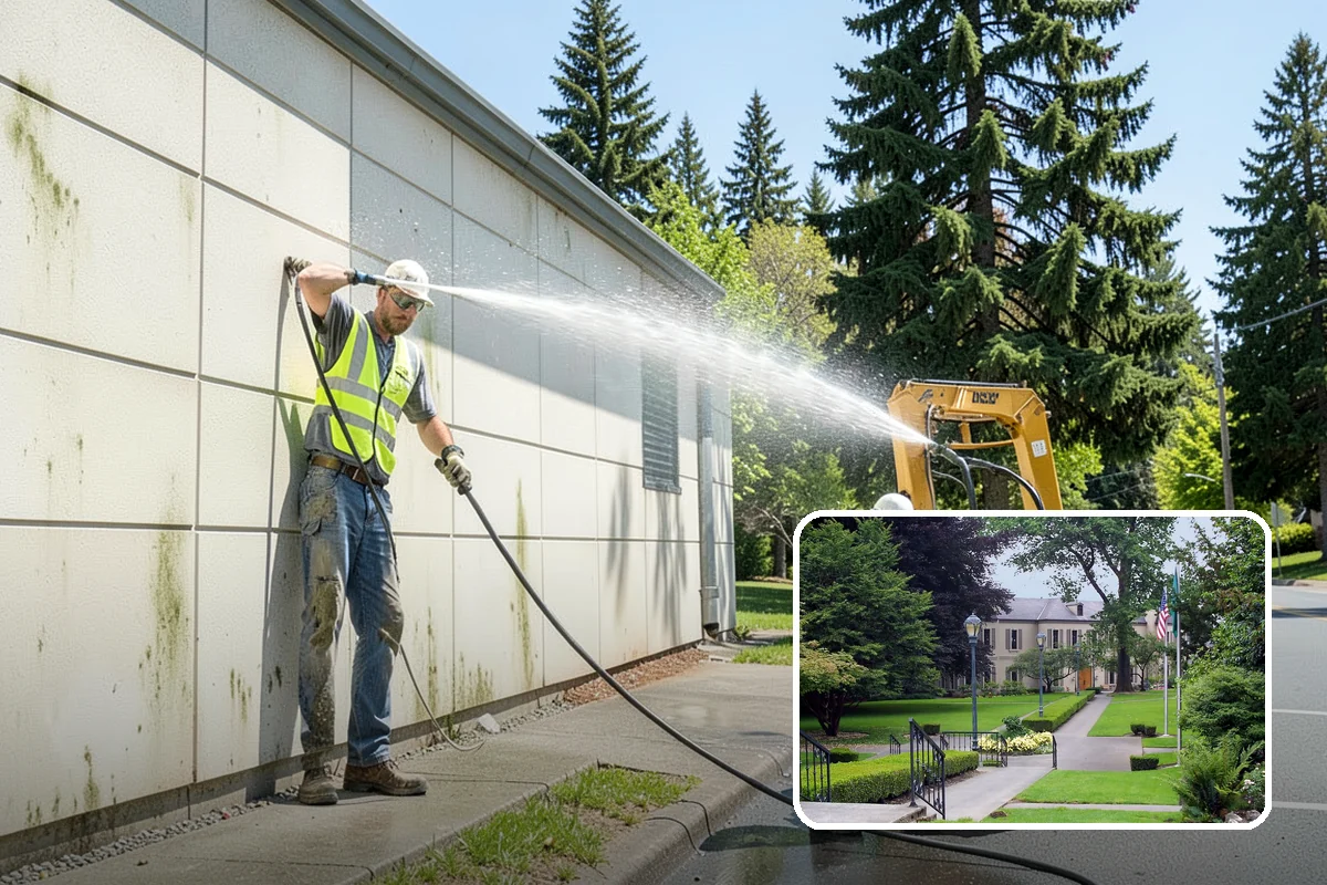 Transit Facility Cleaning in Woodinville, King County, WA - Regular washing controls grime and biohazards on high-use surfaces