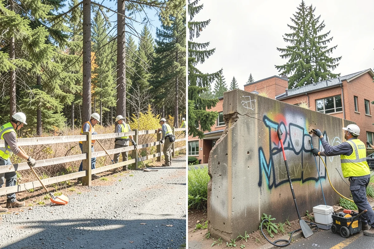 Transit Facility Grounds Maintenance in Anacortes, Skagit County, WA - Coordinate with transit operations to identify active lanes and safe work windows