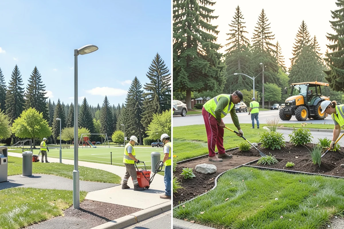 Transit Facility Grounds Maintenance in Black Diamond, King County, WA - Coordinate with transit operations to identify active lanes and safe work windows