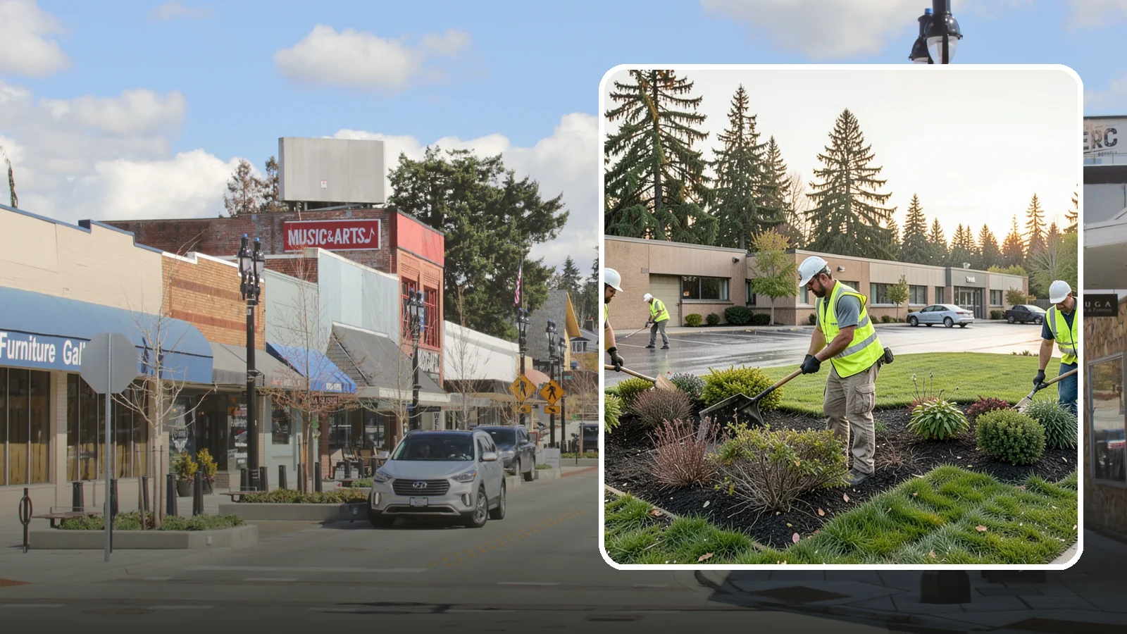 Transit Facility Grounds Maintenance in Bothell, King County, WA - Grounds maintenance for transit centers, park-and-rides, and bus bases across Western Washington transit agencies.