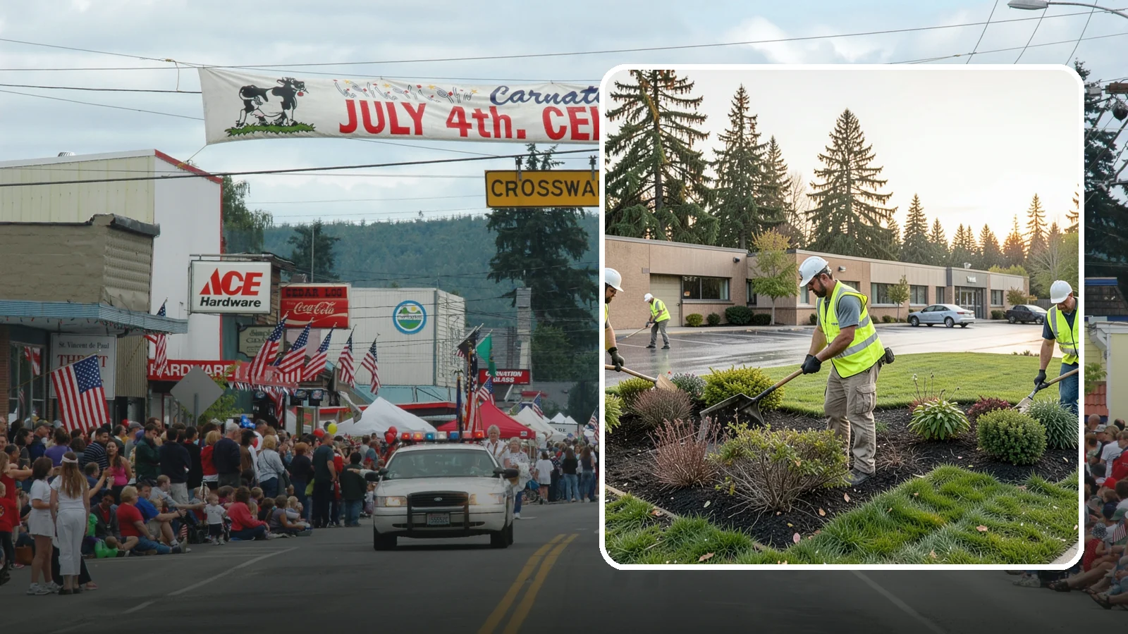 Transit Facility Grounds Maintenance in Carnation, King County, WA - Grounds maintenance for transit centers, park-and-rides, and bus bases across Western Washington transit agencies.