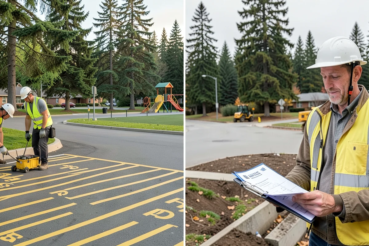 Transit Facility Grounds Maintenance in Concrete, Skagit County, WA - Coordinate with transit operations to identify active lanes and safe work windows