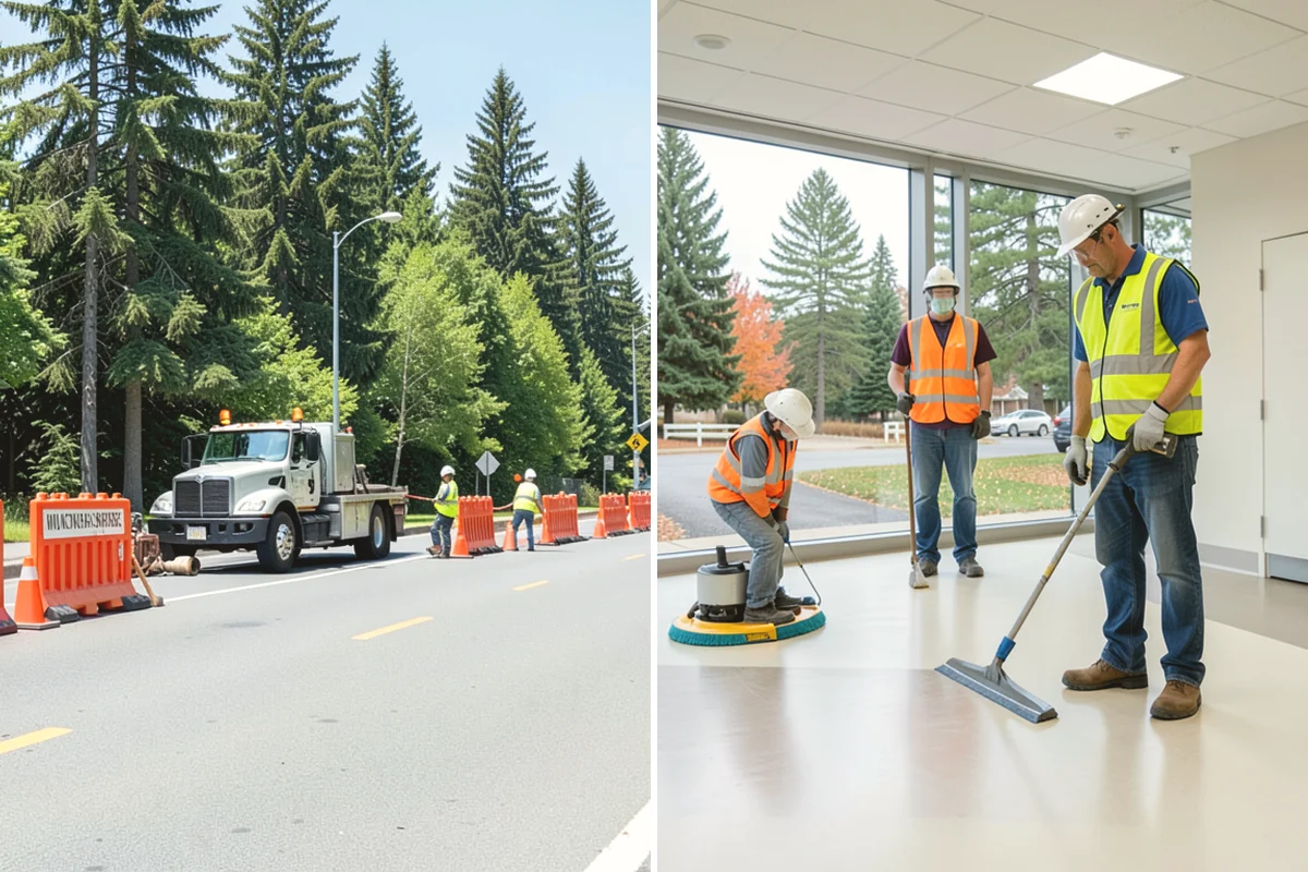 Transit Facility Grounds Maintenance in Covington, King County, WA - Coordinate with transit operations to identify active lanes and safe work windows