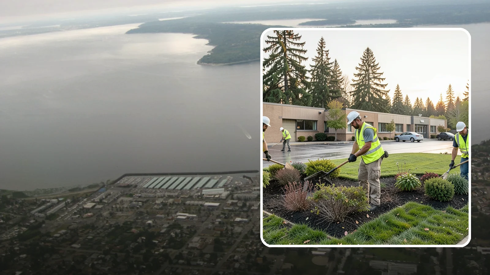 Transit Facility Grounds Maintenance in Des Moines, King County, WA - Grounds maintenance for transit centers, park-and-rides, and bus bases across Western Washington transit agencies.