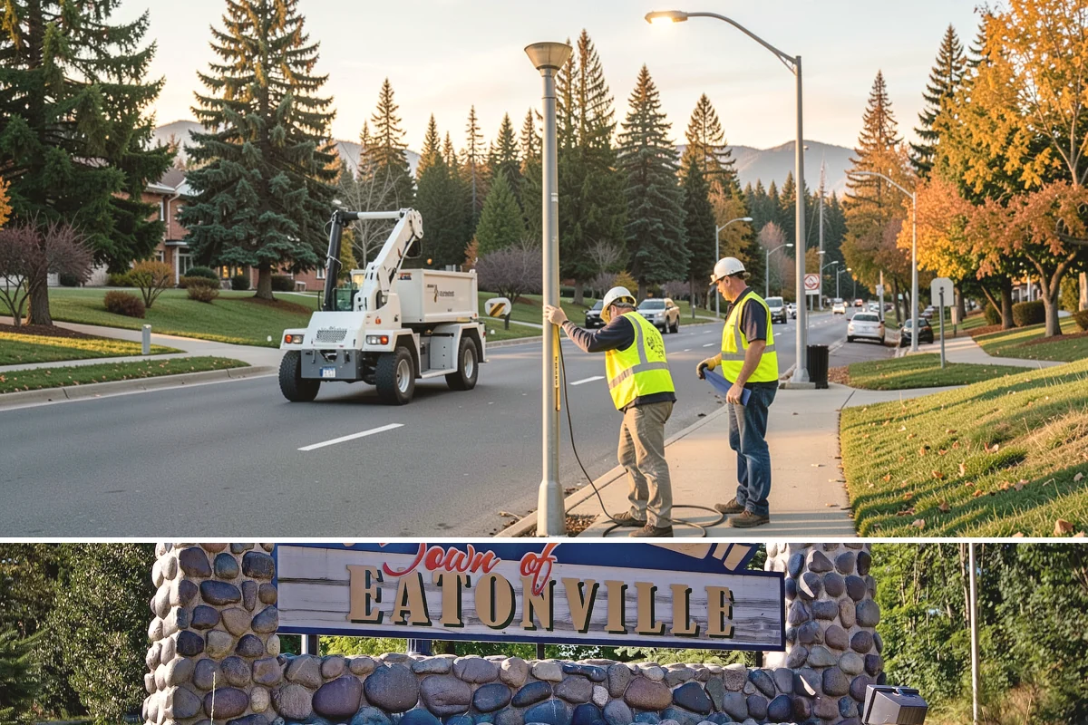 Transit Facility Grounds Maintenance in Eatonville, Pierce County, WA - Leaf and debris management peak in autumn when falling foliage threatens platform slip hazards and drain blockages.