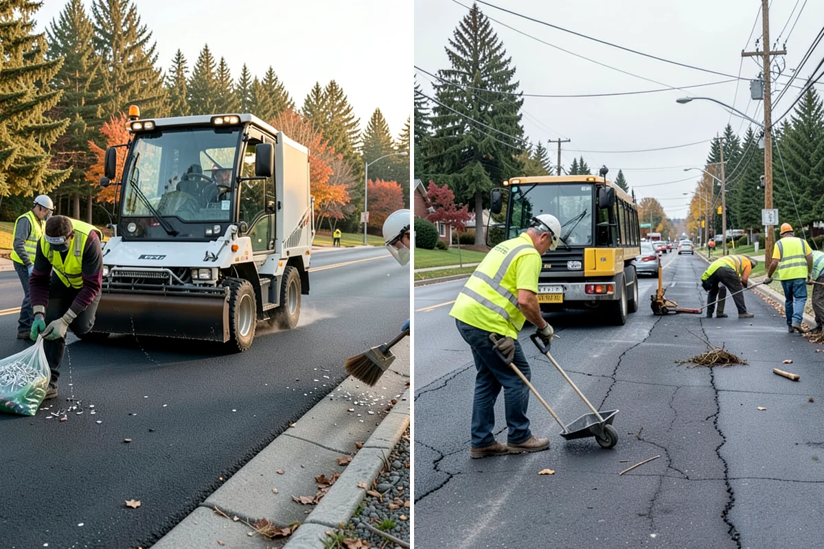 Transit Facility Grounds Maintenance in Gig Harbor, Pierce County, WA - Coordinate with transit operations to identify active lanes and safe work windows