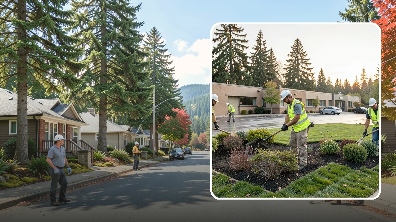 Transit Facility Grounds Maintenance in Hunts Point, King County, WA - Grounds maintenance for transit centers, park-and-rides, and bus bases across Western Washington transit agencies.