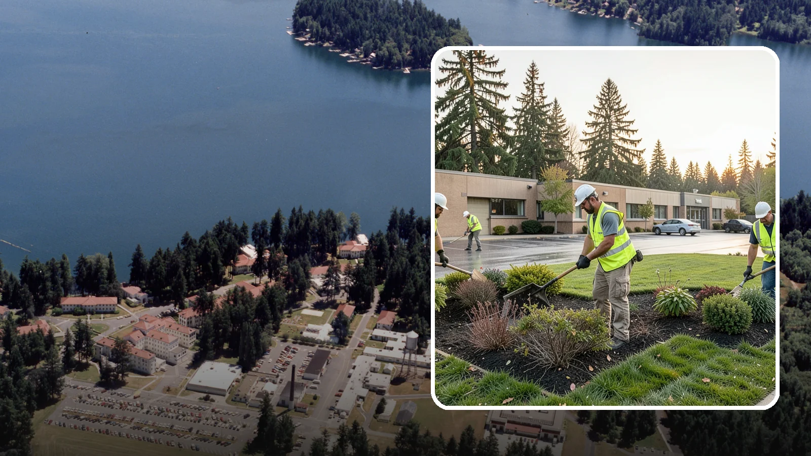 Transit Facility Grounds Maintenance in Lakewood, Pierce County, WA - Grounds maintenance for transit centers, park-and-rides, and bus bases across Western Washington transit agencies.