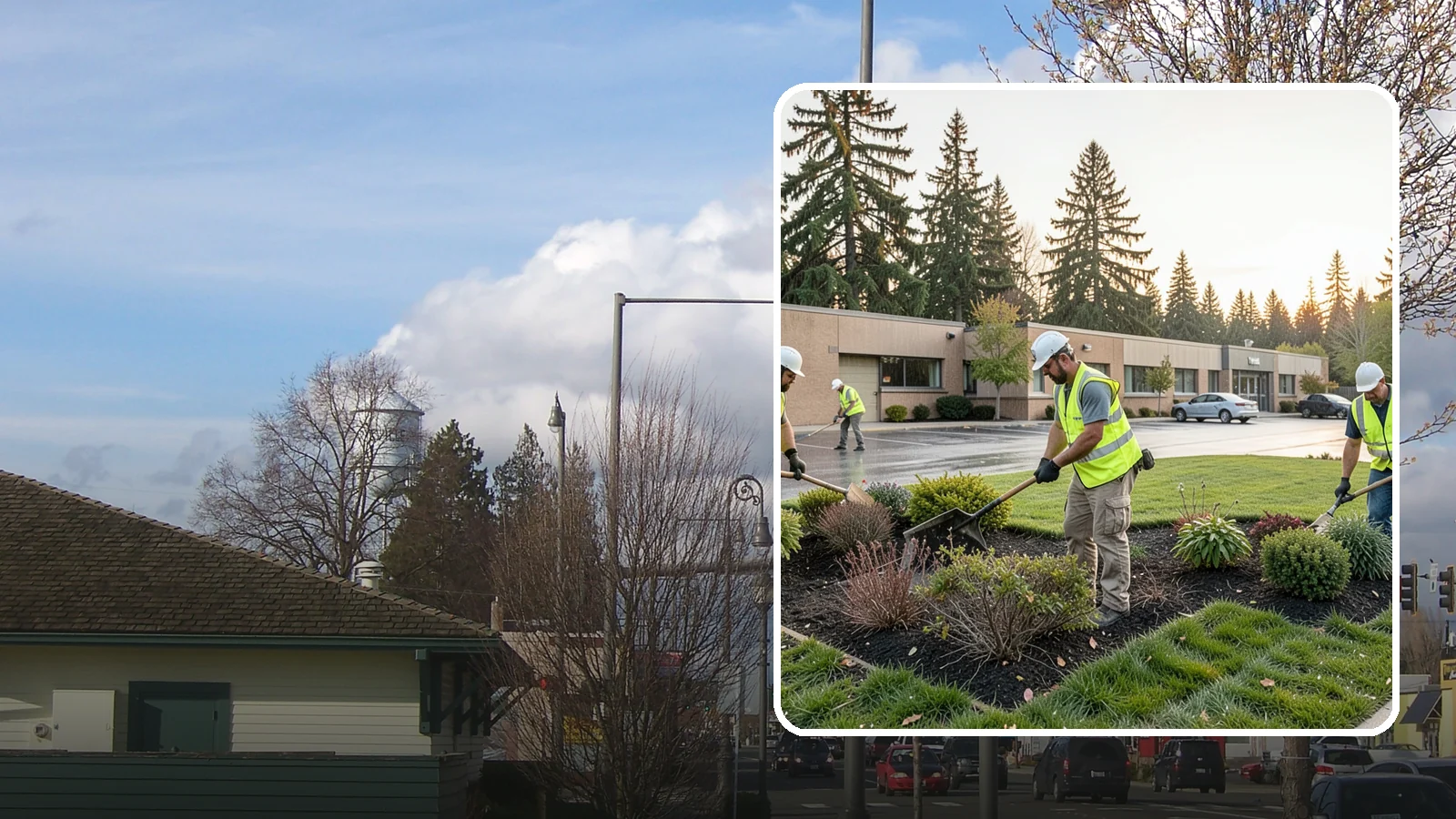 Transit Facility Grounds Maintenance in Marysville, Snohomish County, WA - Grounds maintenance for transit centers, park-and-rides, and bus bases across Western Washington transit agencies.