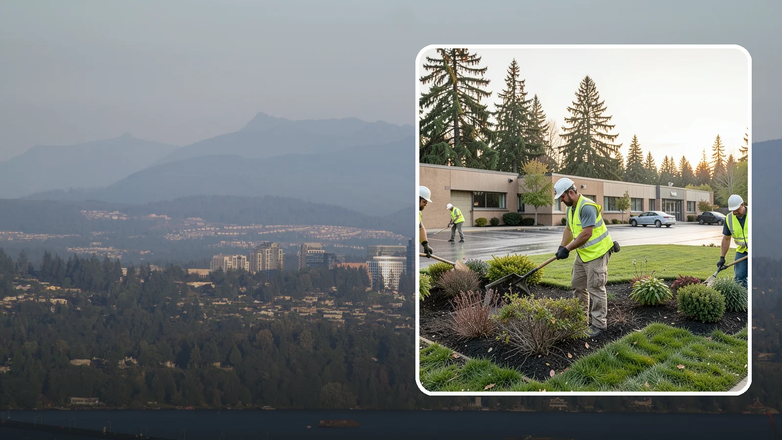 Transit Facility Grounds Maintenance in Medina, King County, WA - Grounds maintenance for transit centers, park-and-rides, and bus bases across Western Washington transit agencies.