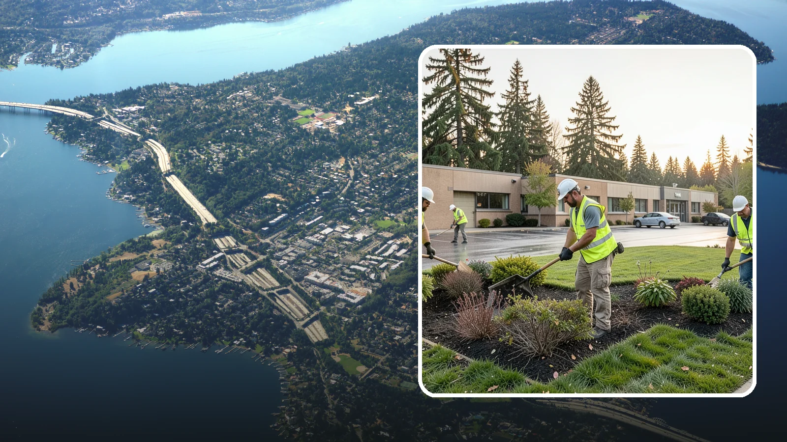 Transit Facility Grounds Maintenance in Mercer Island, King County, WA - Grounds maintenance for transit centers, park-and-rides, and bus bases across Western Washington transit agencies.