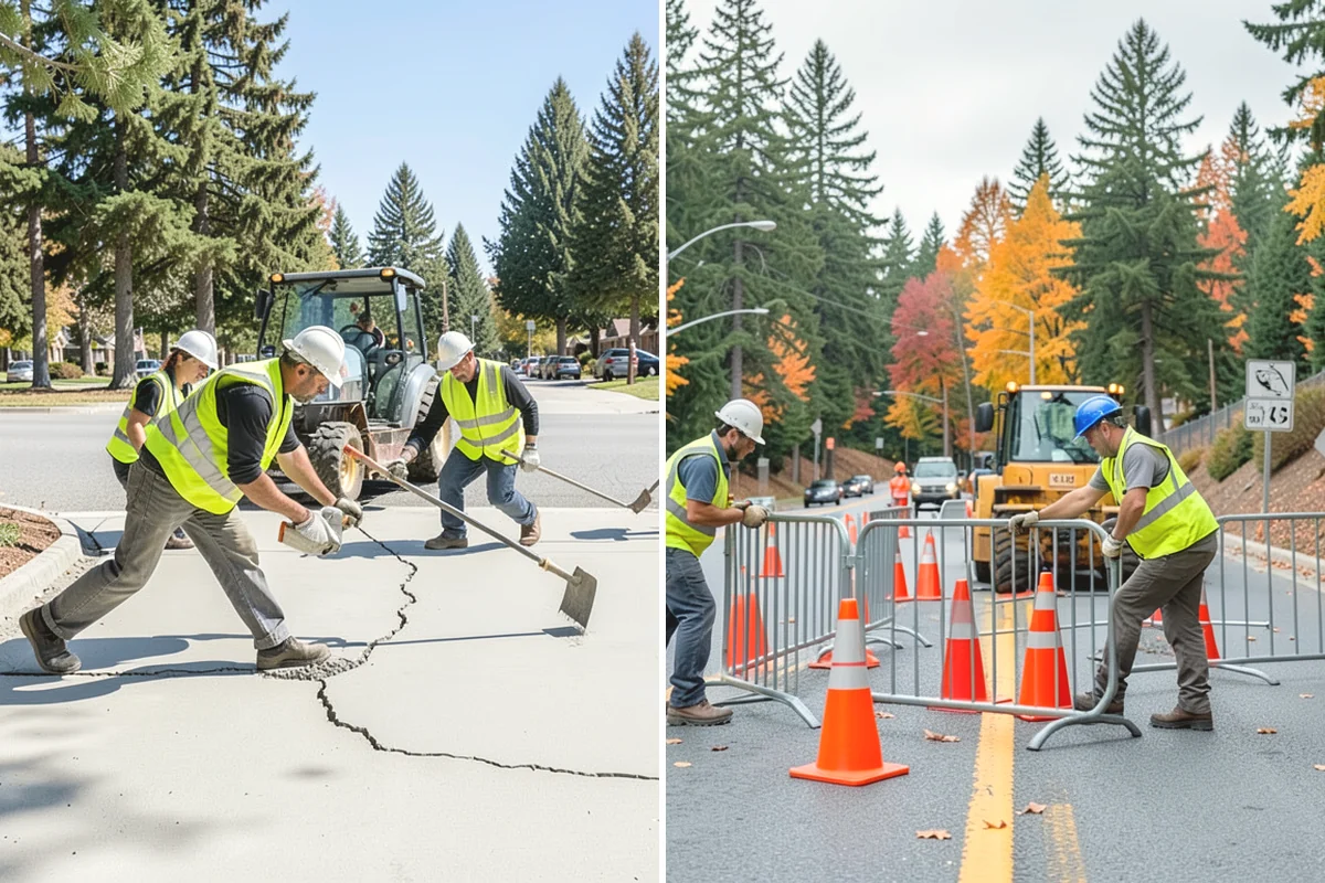 Transit Facility Grounds Maintenance in Monroe, Snohomish County, WA - Coordinate with transit operations to identify active lanes and safe work windows