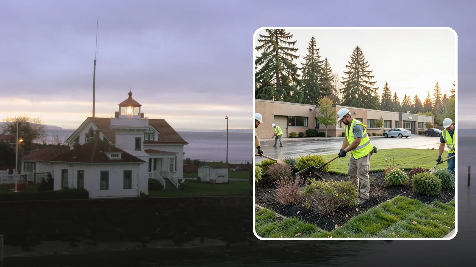 Transit Facility Grounds Maintenance in Mukilteo, Snohomish County, WA - Grounds maintenance for transit centers, park-and-rides, and bus bases across Western Washington transit agencies.