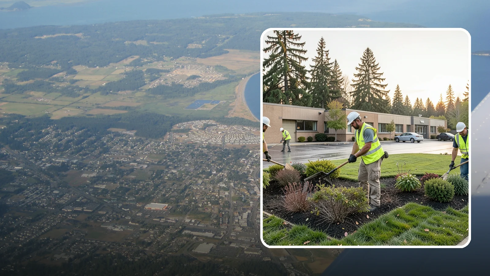 Transit Facility Grounds Maintenance in Oak Harbor, Island County, WA - Grounds maintenance for transit centers, park-and-rides, and bus bases across Western Washington transit agencies.