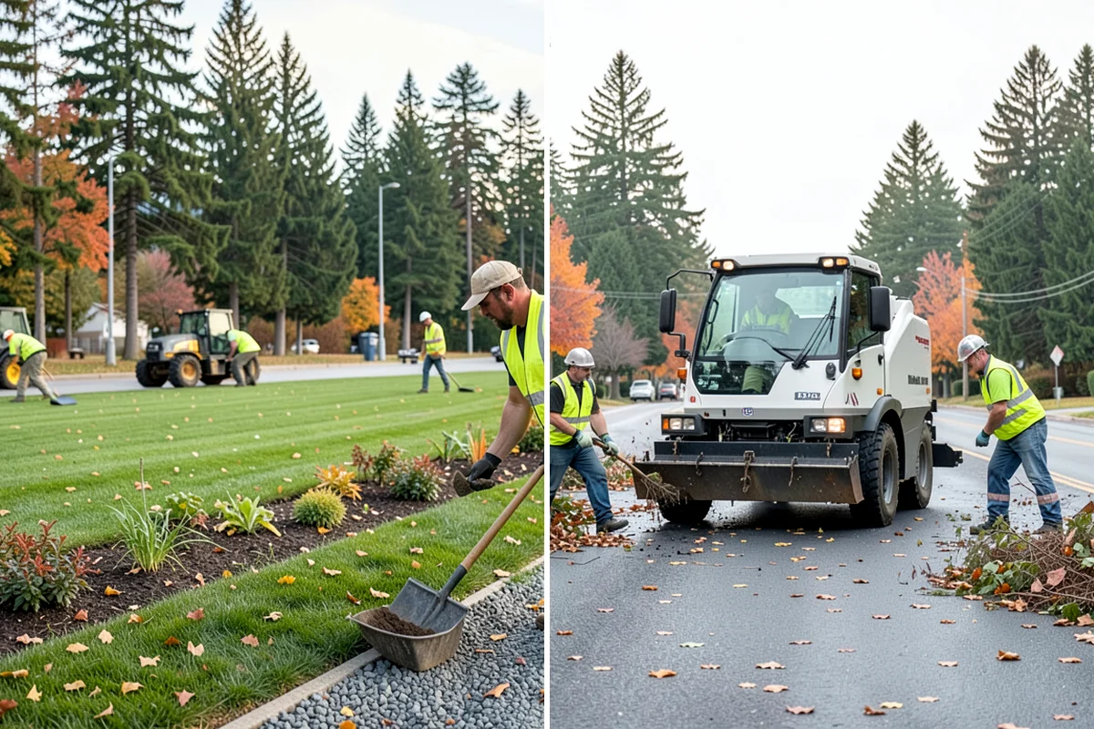Transit Facility Grounds Maintenance in Puyallup, Pierce County, WA - Coordinate with transit operations to identify active lanes and safe work windows