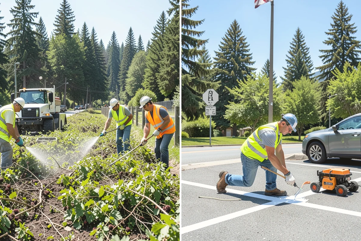 Transit Facility Grounds Maintenance in Ruston, Pierce County, WA - Coordinate with transit operations to identify active lanes and safe work windows