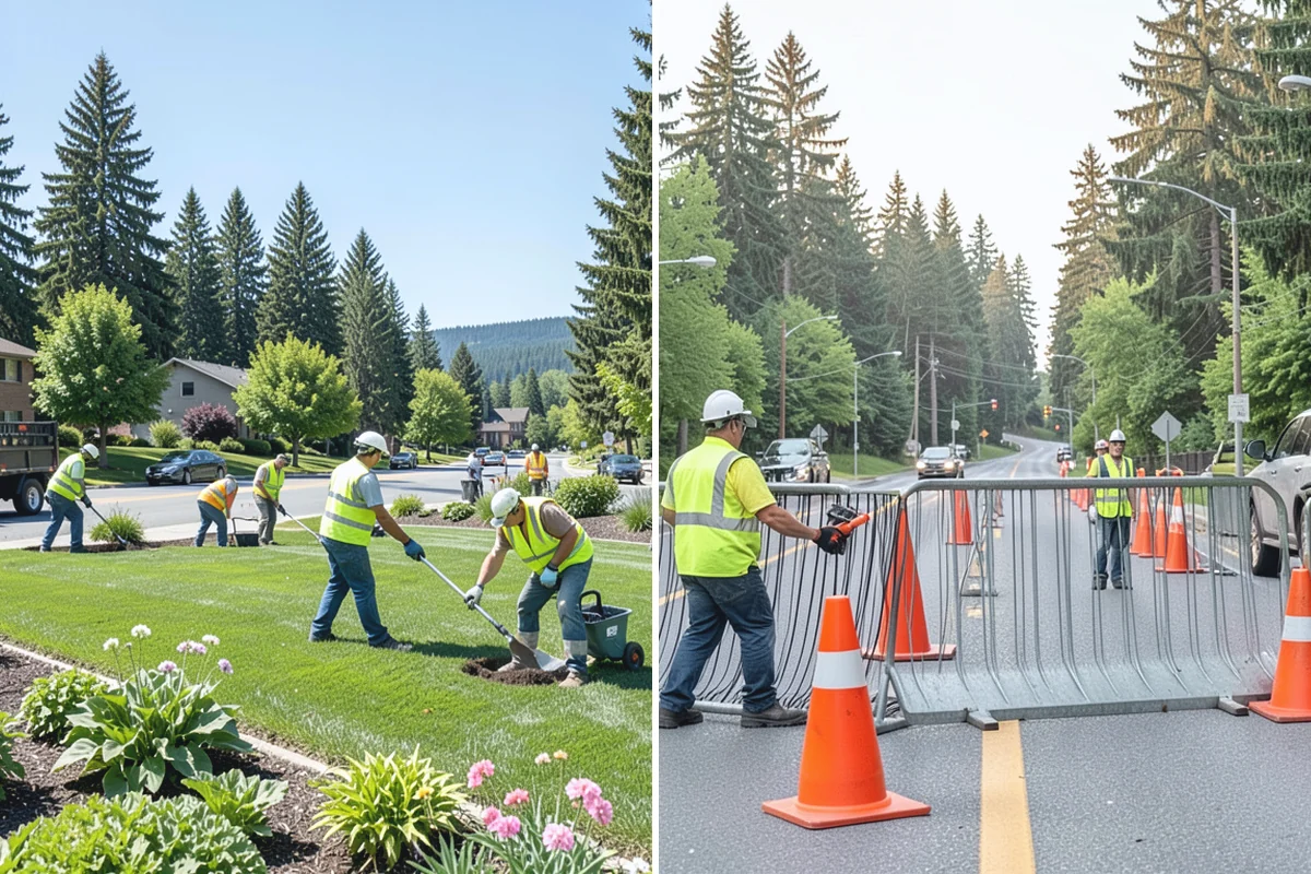 Transit Facility Grounds Maintenance in Skykomish, King County, WA - Coordinate with transit operations to identify active lanes and safe work windows