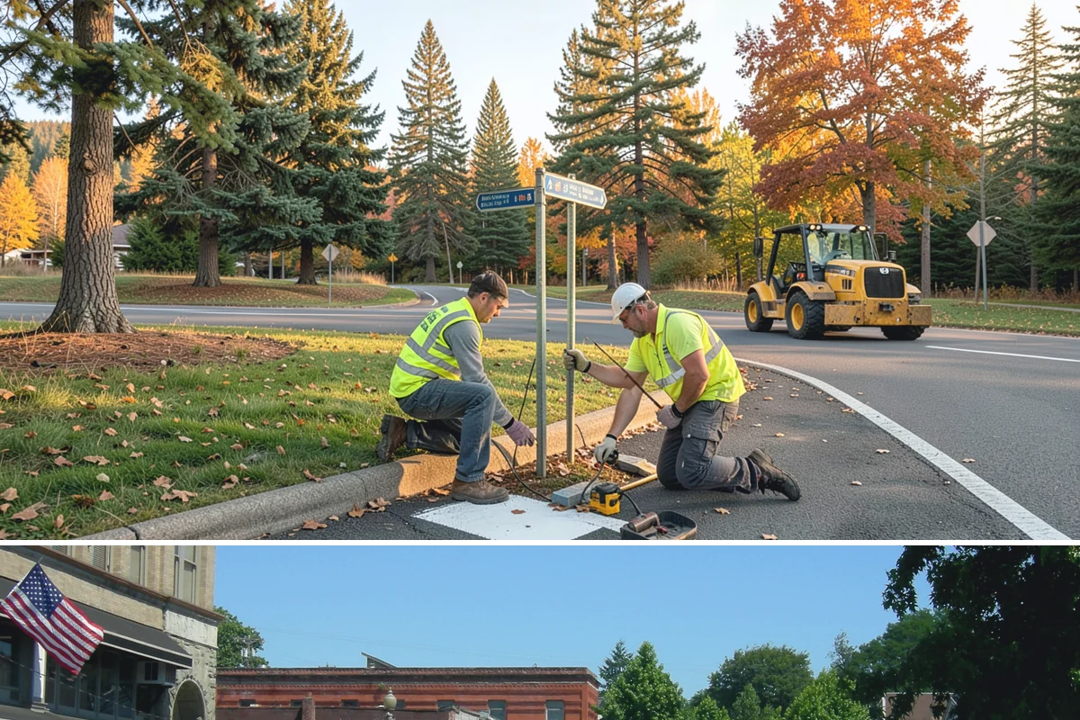 Transit Facility Grounds Maintenance in Snohomish, Snohomish County, WA - Leaf and debris management peak in autumn when falling foliage threatens platform slip hazards and drain blockages.
