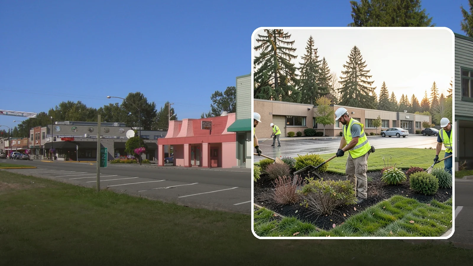 Transit Facility Grounds Maintenance in Snoqualmie, King County, WA - Grounds maintenance for transit centers, park-and-rides, and bus bases across Western Washington transit agencies.