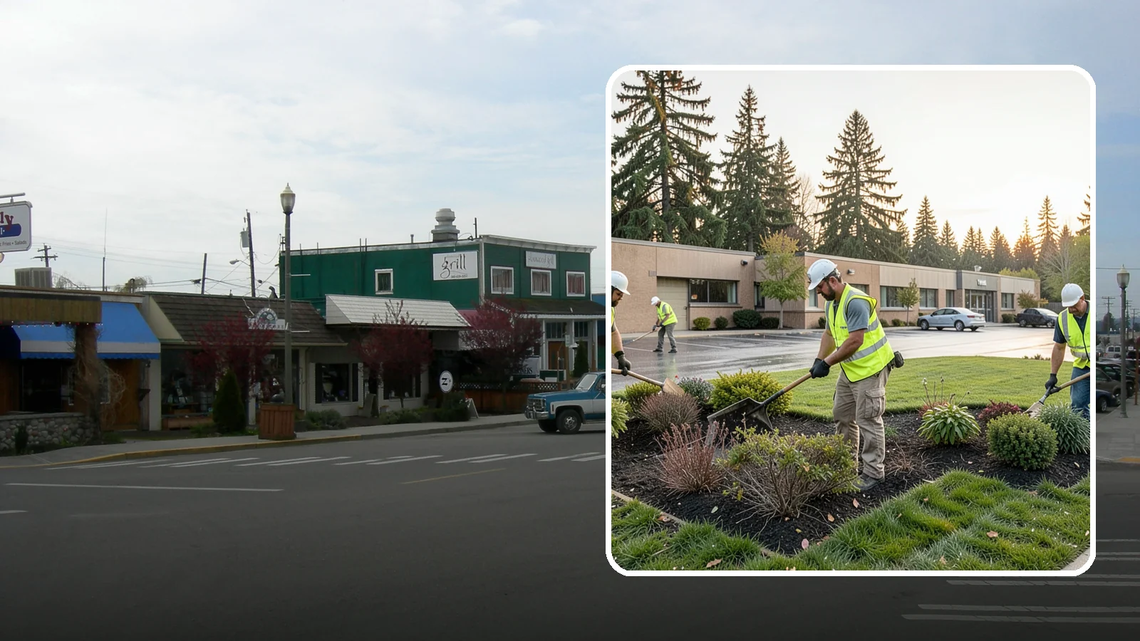 Transit Facility Grounds Maintenance in Stanwood, Snohomish County, WA - Grounds maintenance for transit centers, park-and-rides, and bus bases across Western Washington transit agencies.