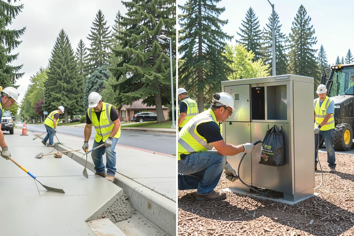 Transit Facility Grounds Maintenance in Tacoma, Pierce County, WA - Coordinate with transit operations to identify active lanes and safe work windows
