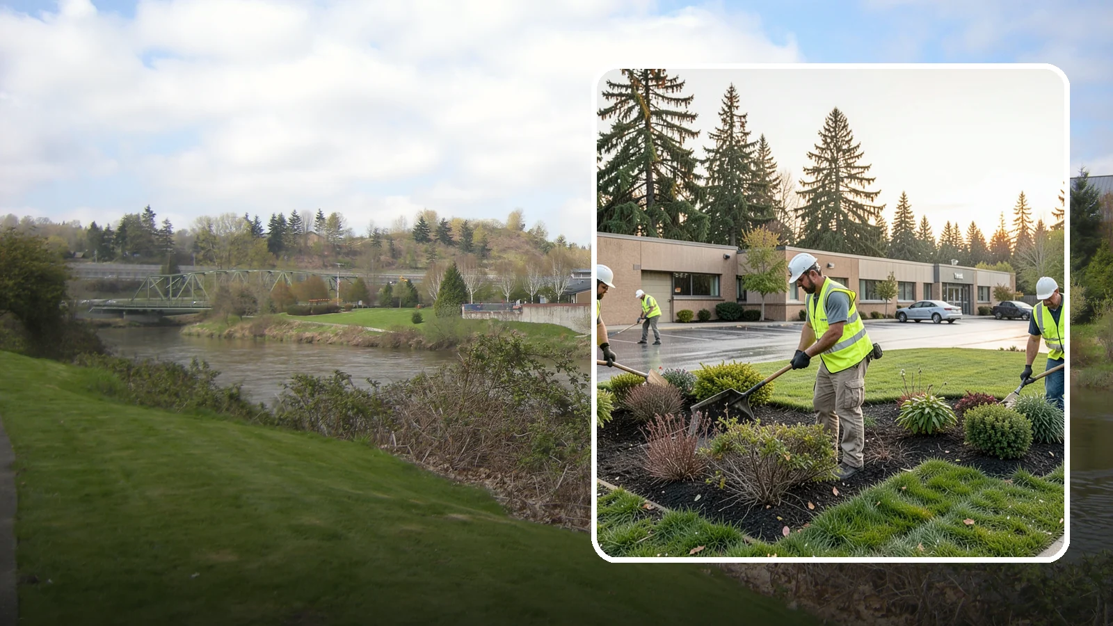 Transit Facility Grounds Maintenance in Tukwila, King County, WA - Grounds maintenance for transit centers, park-and-rides, and bus bases across Western Washington transit agencies.