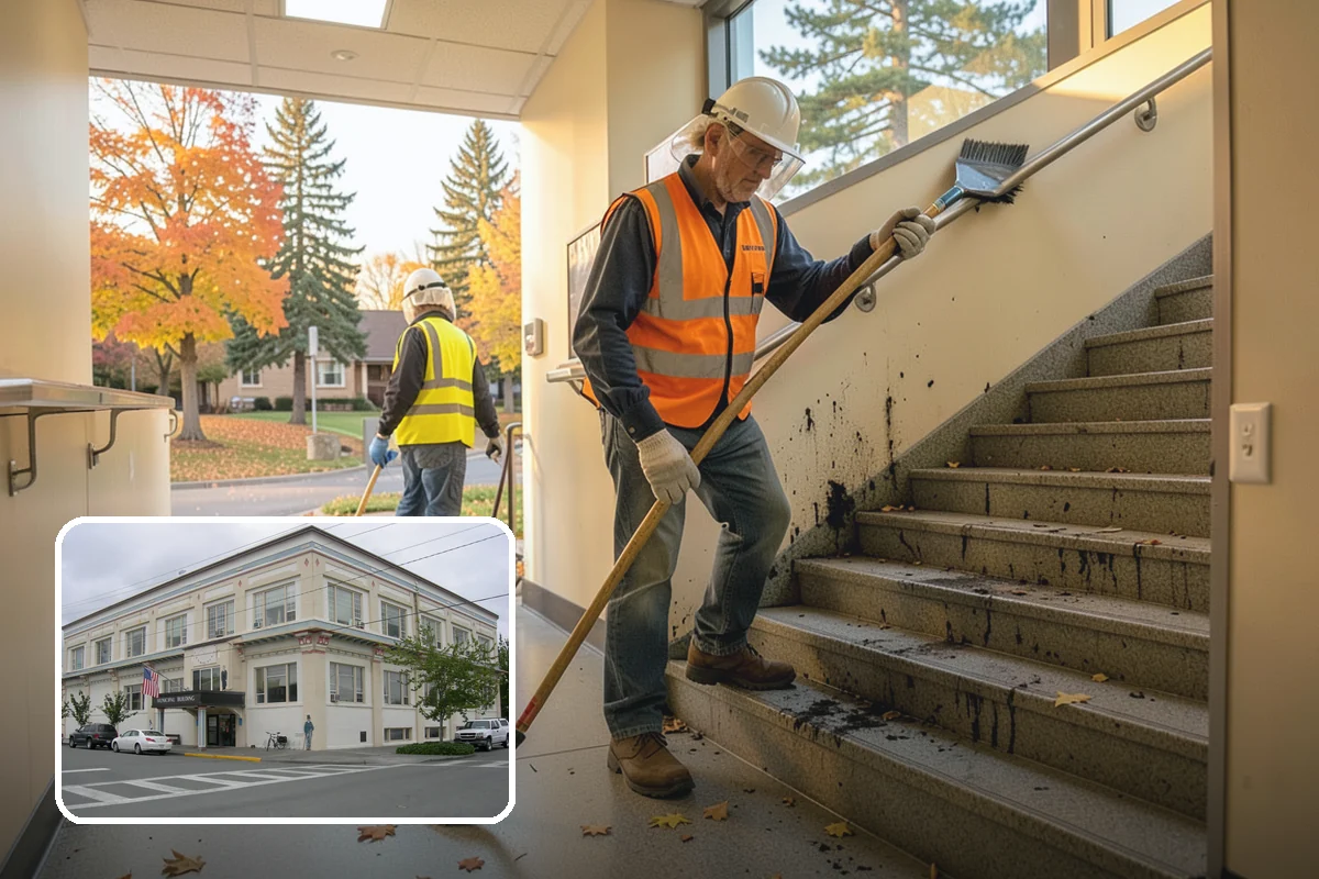 Transit Shelter Washing in Anacortes, Skagit County, WA - Restores clear glazing and improves rider sightlines and comfort