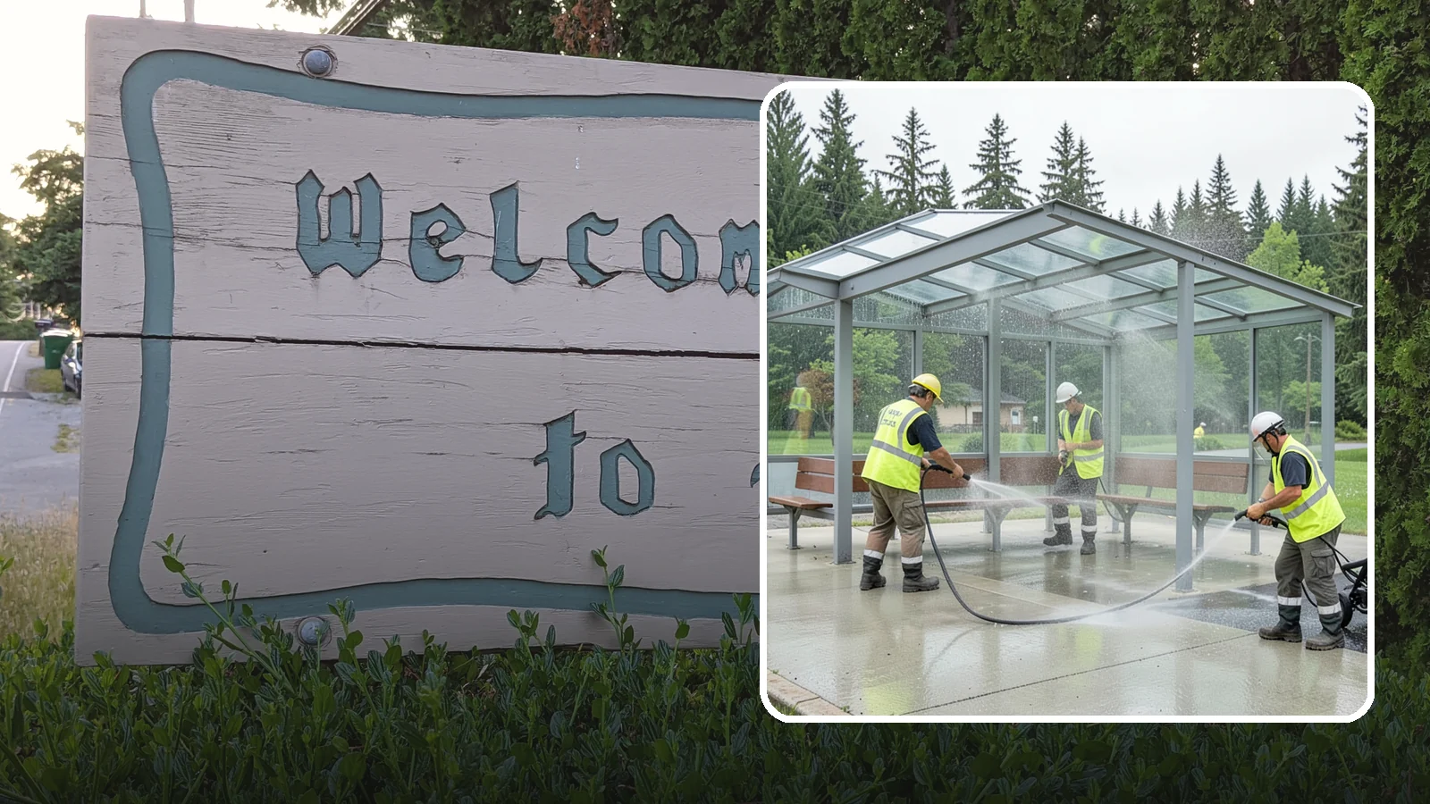 Transit Shelter Washing in Brier, Snohomish County, WA - Wash transit shelters inside and out, including glass, roofs, and seating, for a clean and safe waiting environment.