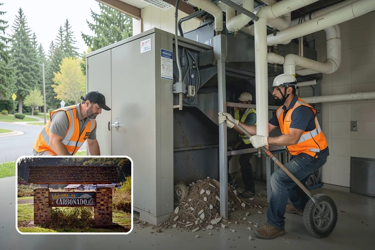 Transit Shelter Washing in Carbonado, Pierce County, WA - Restores clear glazing and improves rider sightlines and comfort
