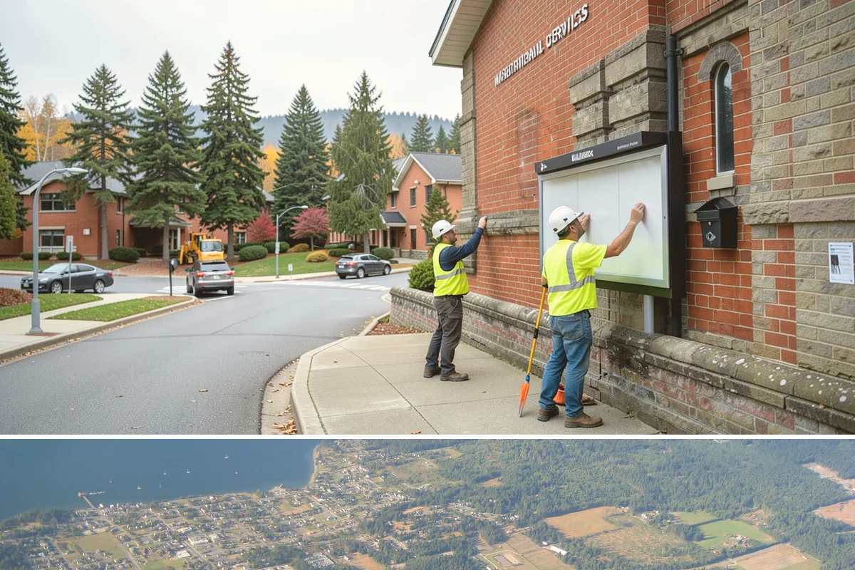 Transit Shelter Washing in Coupeville, Island County, WA - Shelter washing is effective year-round, but roof moss and algae treatment yields the best results scheduled for spring and again...